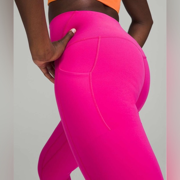 NWT Lululemon Align High-Rise Pant with Pockets 25" in Sonic Pink Size 14 - Picture 4 of 4